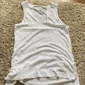 Super soft distressed tank top